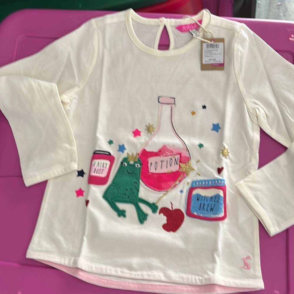 Adorable girls long sleeve tee